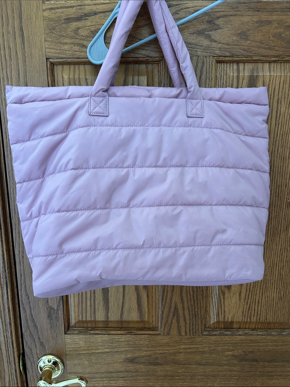 Reebok Light Pink Quilted Tote image 2